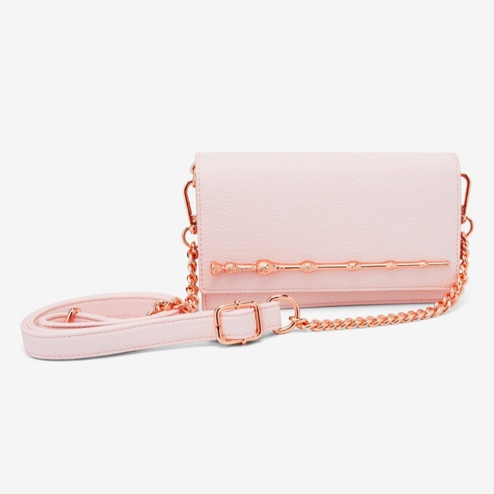 Loungefly Harry Potter Elder Wand Crossbody Bag Color blush